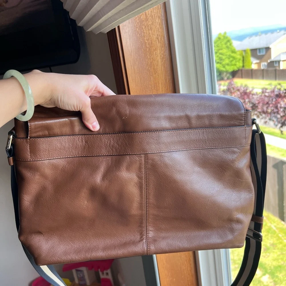 Coach Brown Leather Messenger Bag